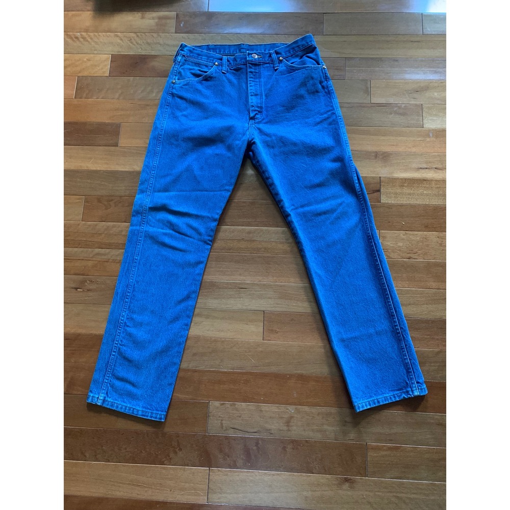 Wrangler 36x32 Cowboy Cut Jeans Blue 13MWZ Original Fit Straight Leg Denim